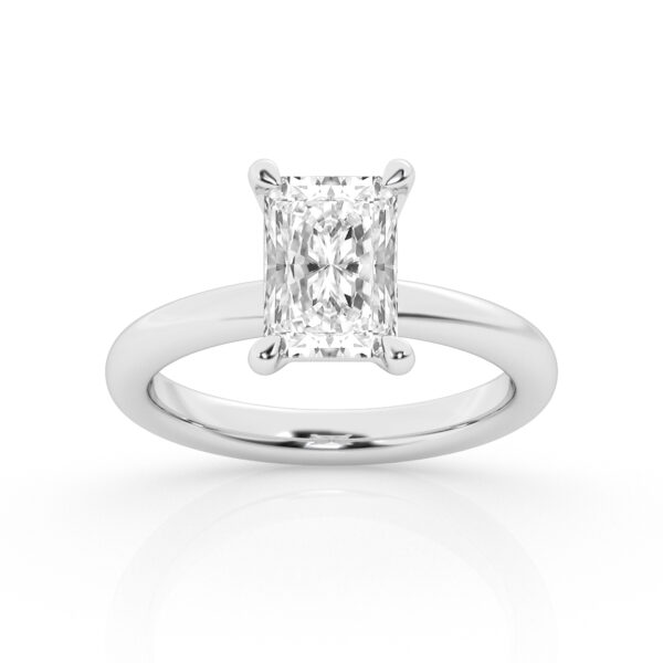 4.00 ct - Radiant  - Solitaire Ring
