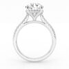 3.50 cttw Hidden Halo Bridal Ring with 3.00  center Round - Image 3