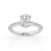 2.00 cttw  Hidden Halo Bridal Ring with 1.50 ct Oval Center Stone - Image 2