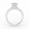 2.00 cttw  Hidden Halo Bridal Ring with 1.50 ct Oval Center Stone - Image 3